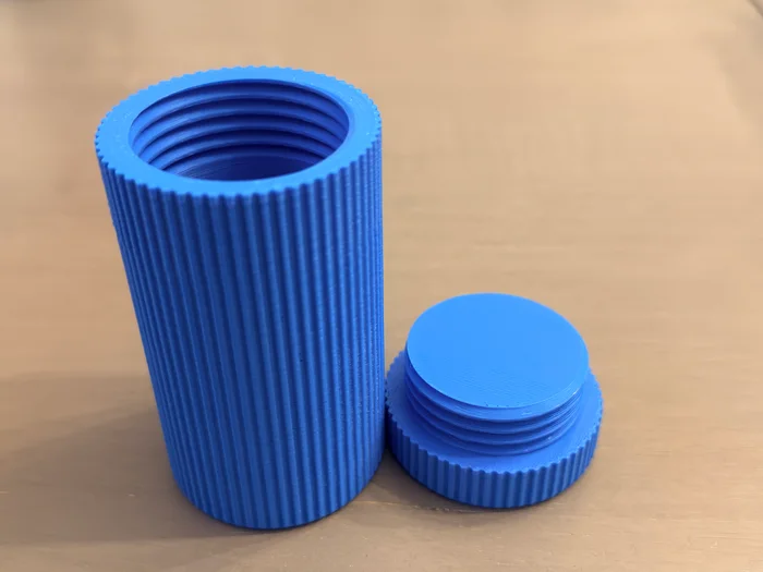 Gear Pod - Knurled Container, a preview image from Printables