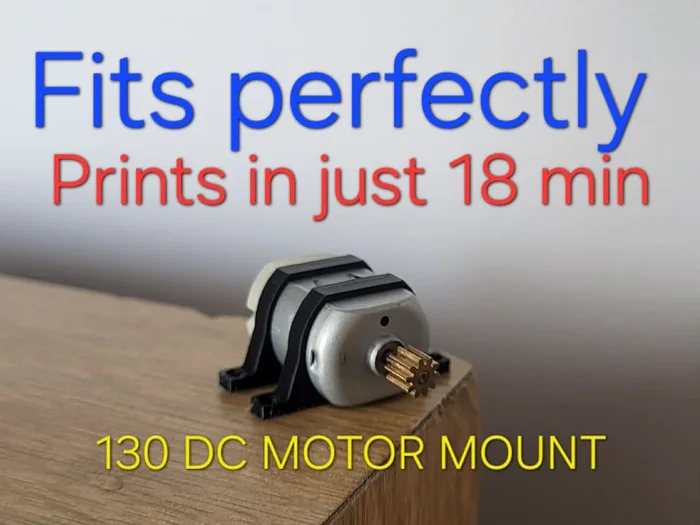 Precision 130 DC Motor Mount (20mm x 15mm), a preview image from Printables