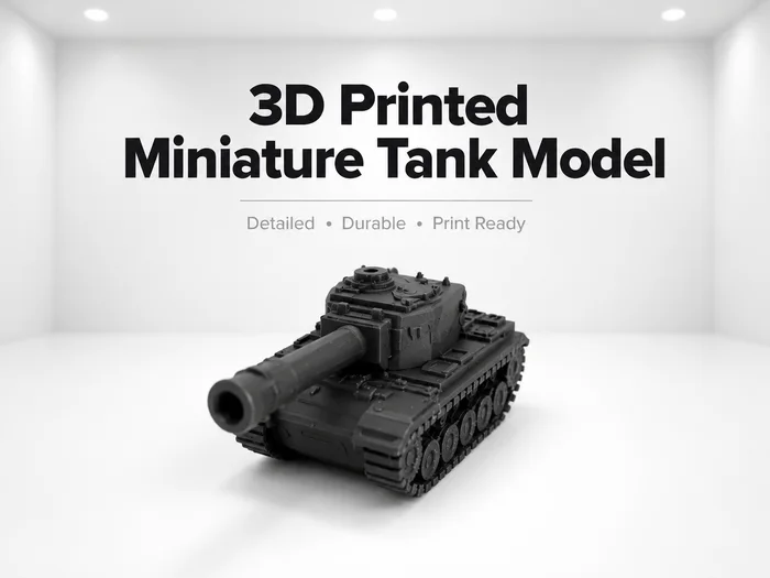 Mini Tank Keychain, a preview image from Printables