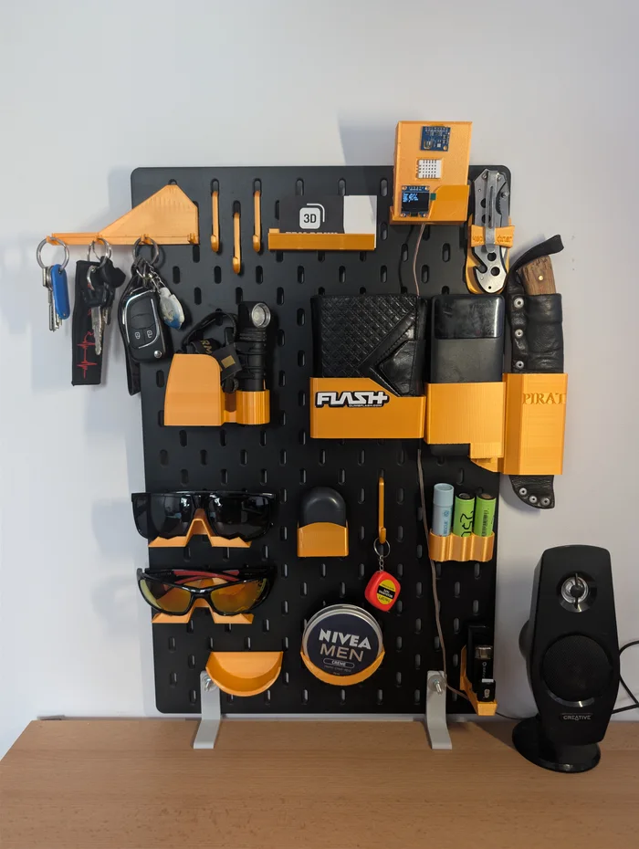 IKEA Skadis Accessories Pack: EDC, Tools & Gadgets, a preview image from Printables