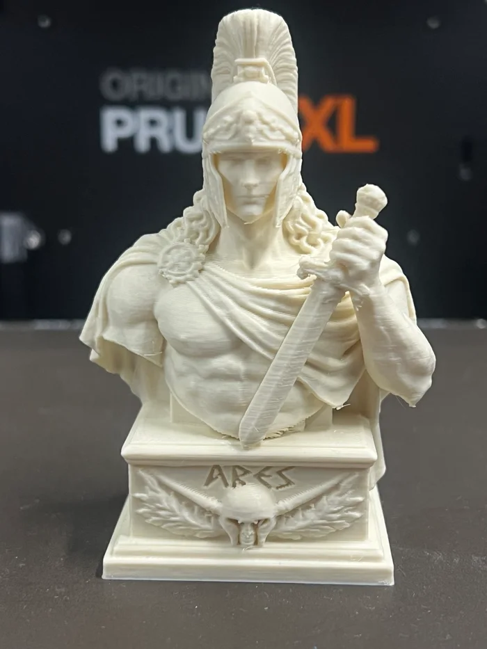 Ares Bust – Greek God of War Statue STL, a preview image from Printables