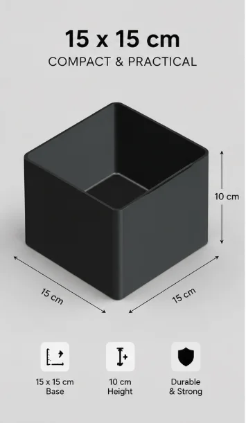 Storage | Modular Drawer Organizer Bin 15x15x10 cm | Desk Storage Box, a preview image from Printables