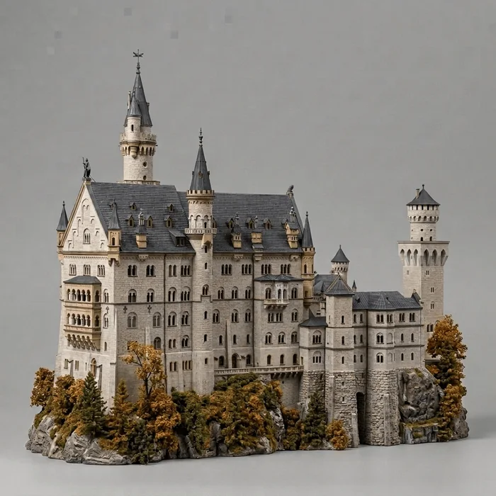 Places Art - Neuschwanstein Castle - Germany, a preview image from Printables