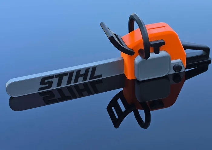 Chainsaw Piggybank, a preview image from Printables