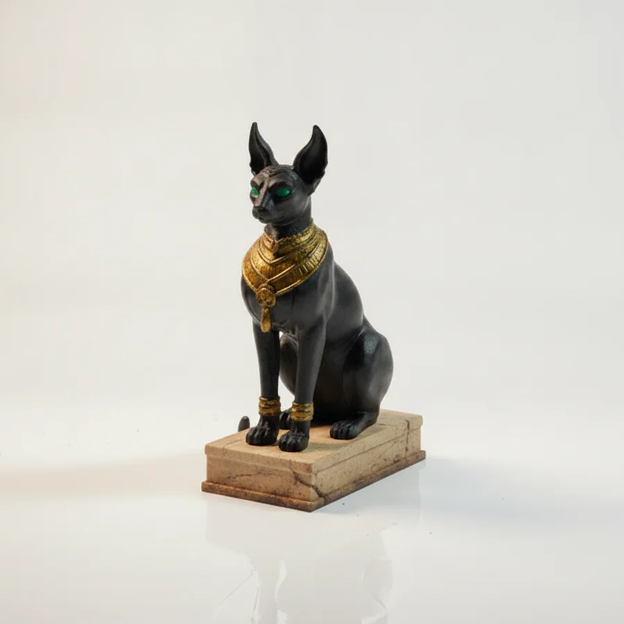 Egyptian Pharaoh Cat God V2 Figurine 3D Printable, a preview image from Printables