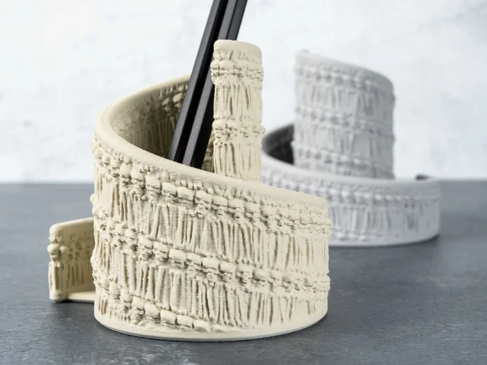 Skull Spiral Desk Organizer, a preview image from Printables