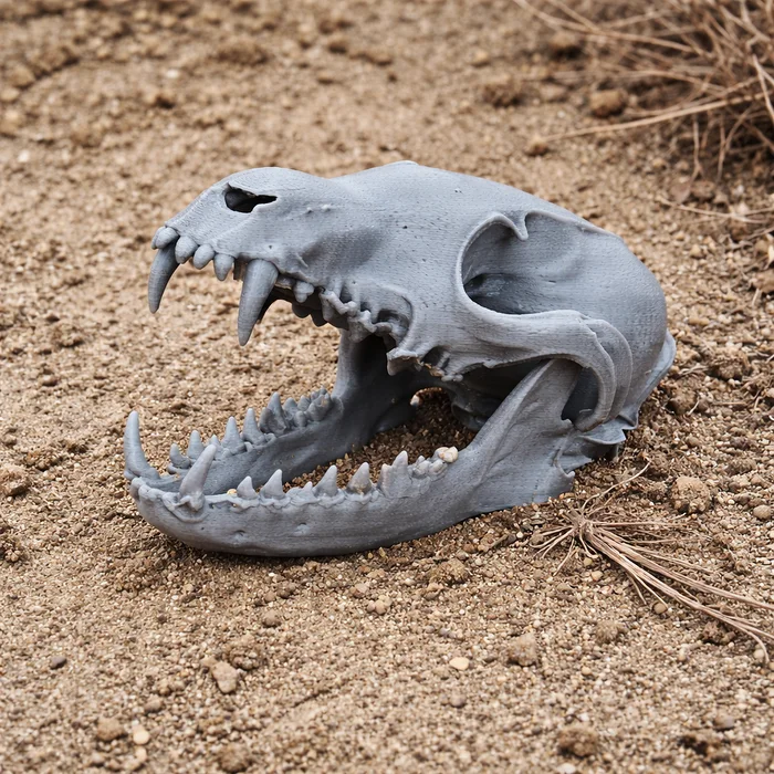 Corsac Fox Skull, a preview image from Printables