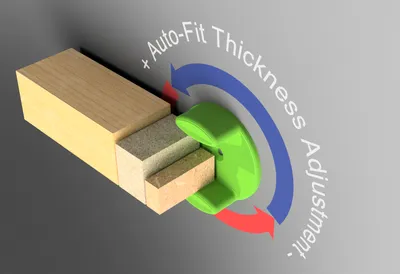 Thick-Smart Wardrobe Bracket - Fits Any Shelf Up to 25mm thickness - Reggi piano per armadio, a preview image from Printables