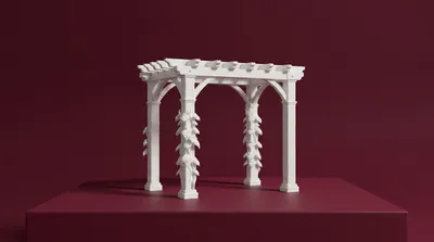 Garden Pergola 3D Model, a preview image from Printables