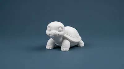 Cute Chibi Turtle Figurine, a preview image from Printables