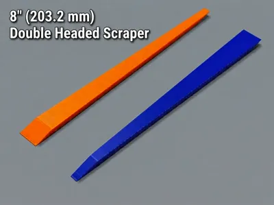 8" Double‑Headed Scraper — Fast, Support‑Free Utility Tool, a preview image from Printables