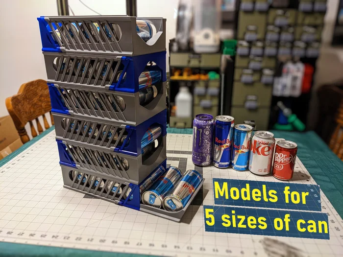 Modular Can Dispensers - 5 Sizes, a preview image from Printables