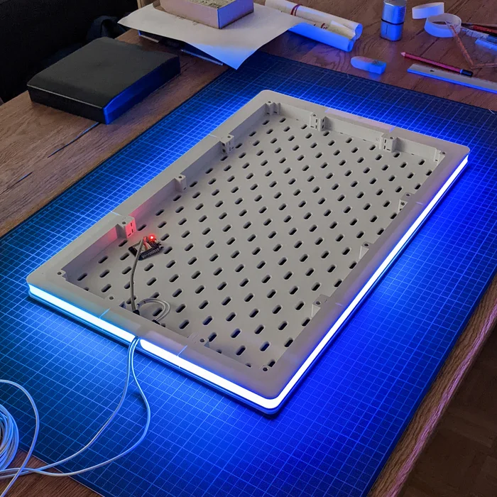 LED-Frame for IKEA SKADIS pegboards, a preview image from Printables