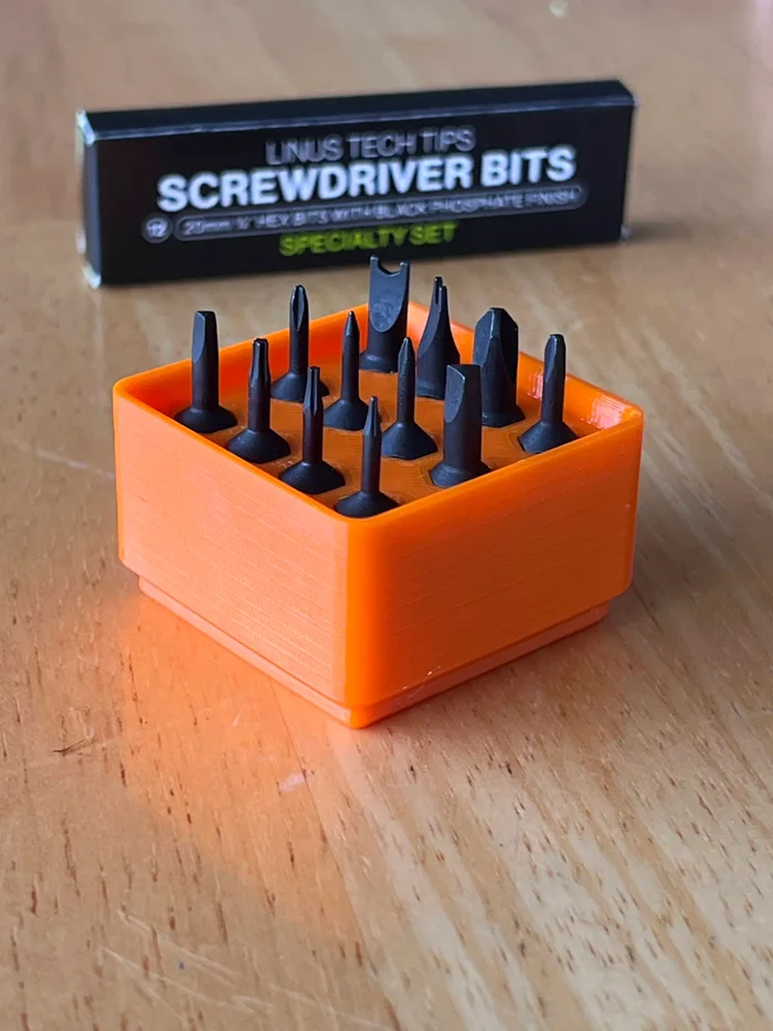 LTT Screwdriver Bit Holder - Gridfinity, a preview image from Printables