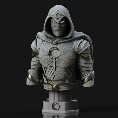 Moon Knight Bust, a preview image from Printables