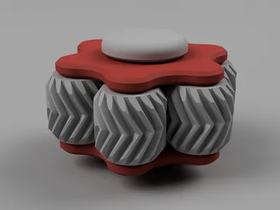 Gear Fidget Toy 05 - The Flat Hexagon With a Spin, a preview image from Printables