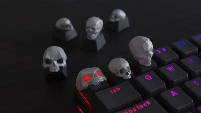 Skull Keycaps, a preview image from Printables