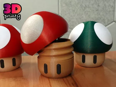Simple Twist Open Mushroom, a preview image from Printables