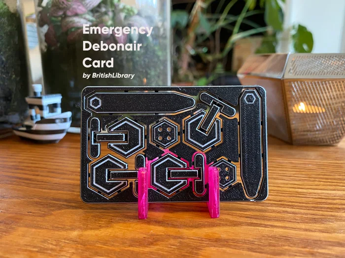 Emergency Debonair Card (Spare Cufflinks), a preview image from Printables