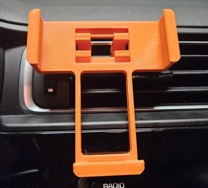 Simple phone holder for car vent, a preview image from Printables
