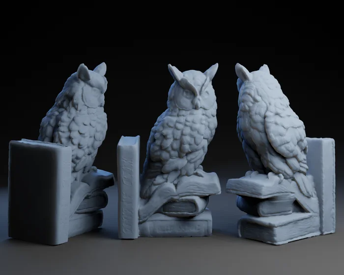 Owl Book End, a preview image from Printables