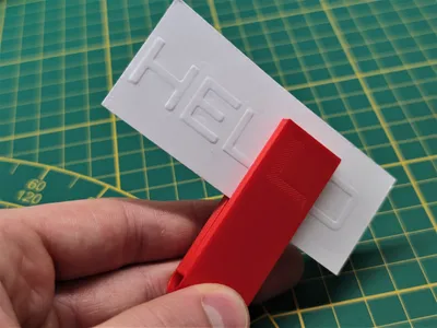 Paper Alphabet embosser / stamp / punch (scalable), a preview image from Printables