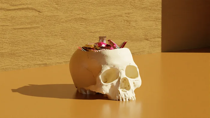 Skull Bowl - Halloween (Decoration), a preview image from Printables