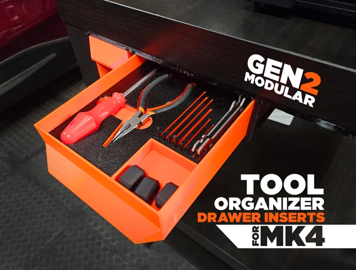 GEN2 Tool Organizer Inserts for Prusa MK3, a preview image from Printables
