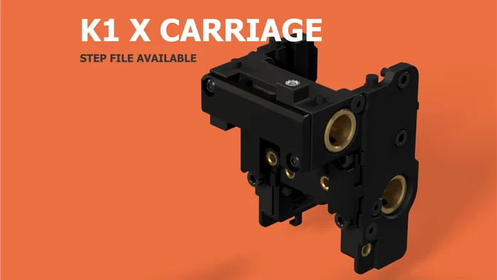Creality K1 X Carriage CAD, a preview image from Printables