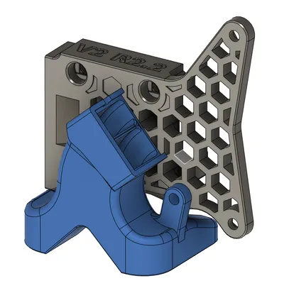 Delta-P fan duct V2-R2 for MK3S(+) extruder, a preview image from Printables