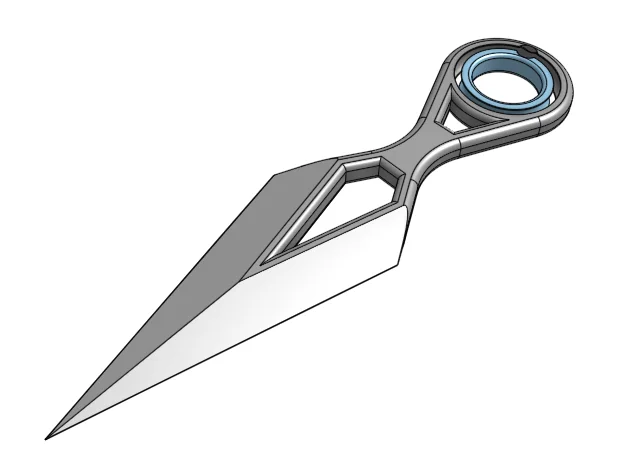 Kunai Fidget Spinner, a preview image from Printables