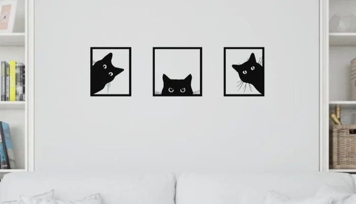CATS WALL DECORATION PACK, a preview image from Printables