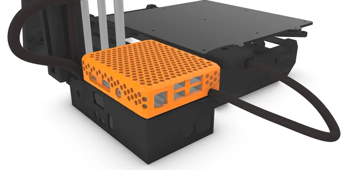 Raspberry Pi Z-Box | Integrated 3B/3B+ Case for Prusa MINI, a preview image from Printables