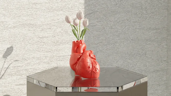 Anatomical Heart - Vase (Decoration), a preview image from Printables