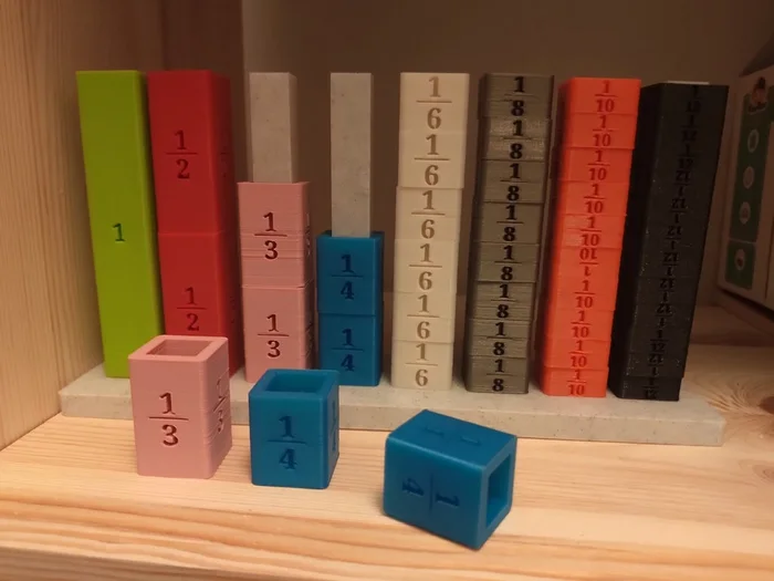 Easy mathematics fractions, a preview image from Printables