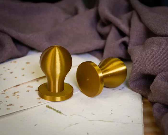 Round stamp handle, a preview image from Printables