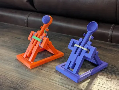 Print in Place "Pop-up" Catapult, a preview image from Printables