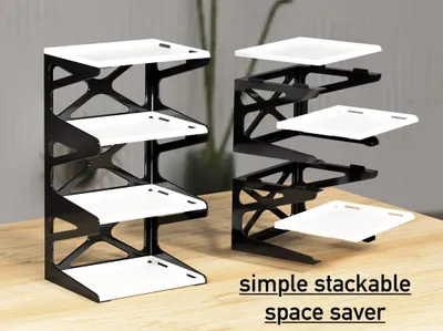 Stackable Shelf Organizer, a preview image from Printables