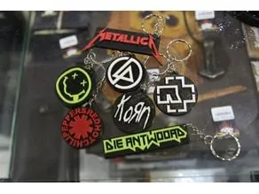 Music Band keychain, a preview image from Thingiverse