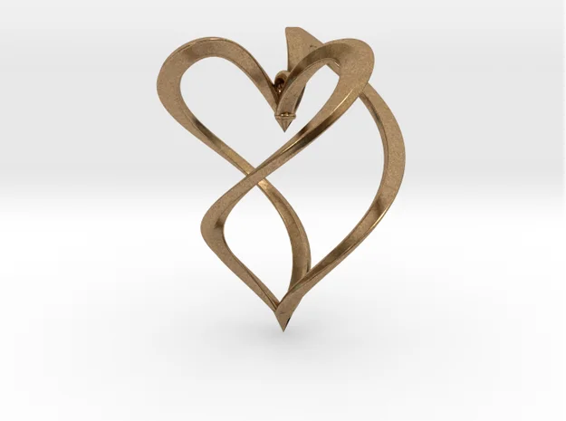 Heart earring, a preview image from Thingiverse