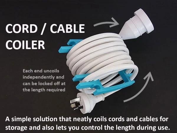 Cord / Cable Coiler, a preview image from Thingiverse