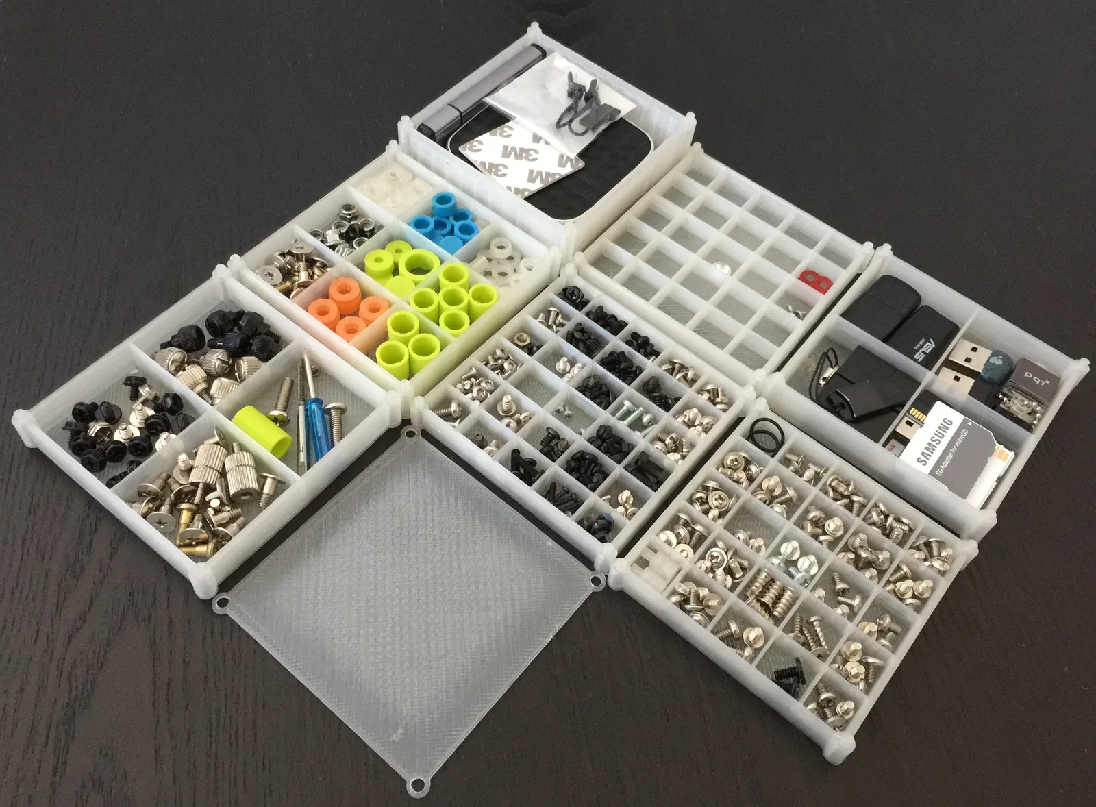 STACKABLE BINS ORGANIZER MINI, a preview image from Thingiverse