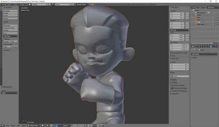 Dash v0.1x, a preview image from Thingiverse