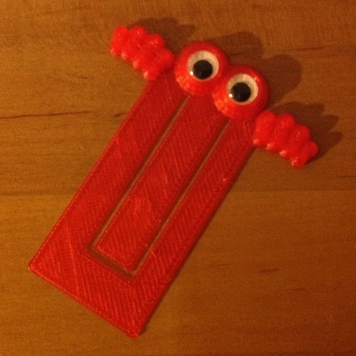 Googly Eyes Bookmark, a preview image from Thingiverse