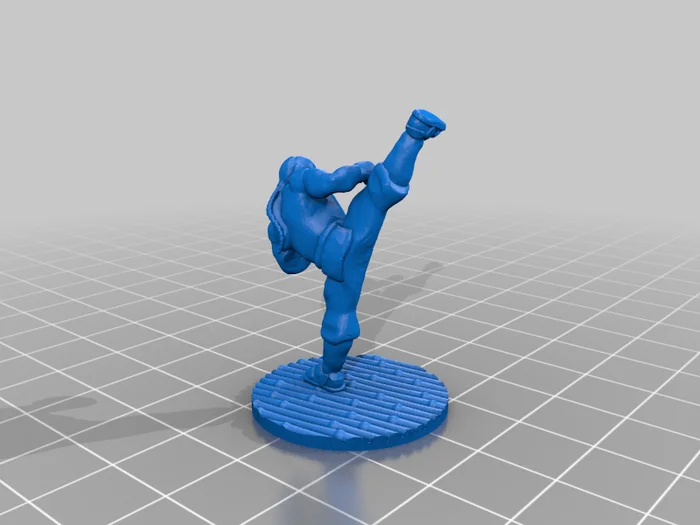 Kickboxer D&D Mini v2, a preview image from Thingiverse