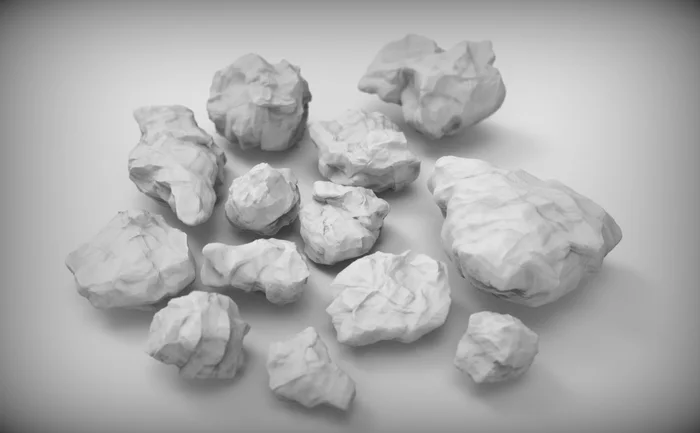 Rocks for wargaming (collection of 18 high res), a preview image from Thingiverse