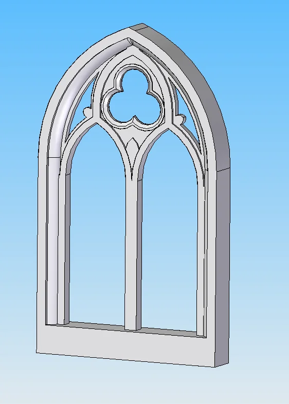 Gothic window, a preview image from Thingiverse