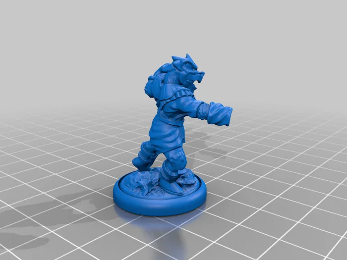 Female Dragonborn, Daughter of Flames (Flame Variant), a preview image from Thingiverse