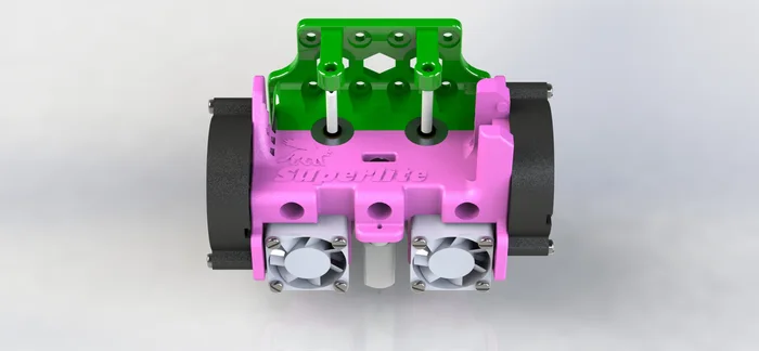 Superlite! Lightweight BL Touch Dual Bowden Extruder Lion Mount for Anet A8 & Prusa i3! *With 60mm Fan Adapter!*, a preview image from Thingiverse