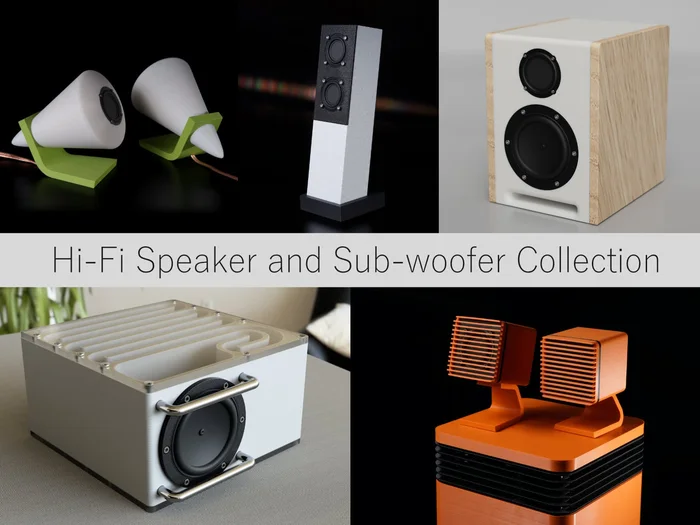 Speaker and Subwoofer Collection, a preview image from Thingiverse